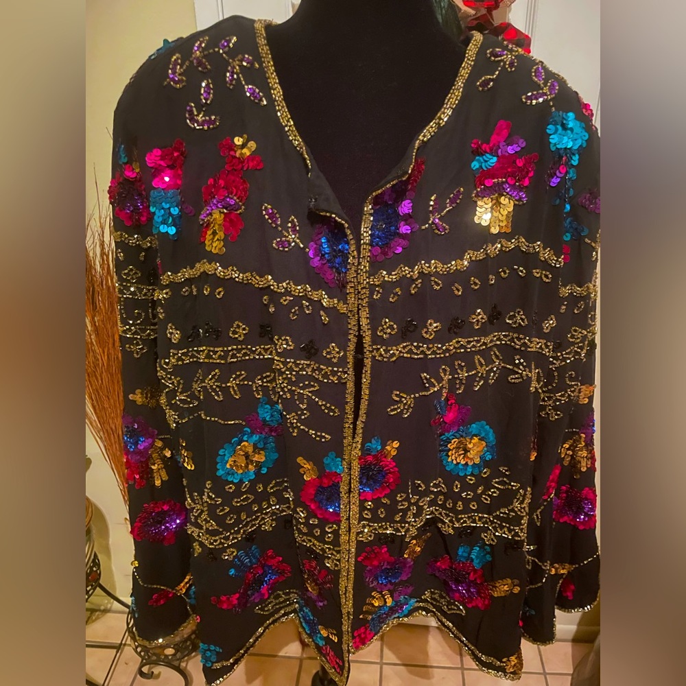 Sequin/Rhinestone Jacket - Size 3X